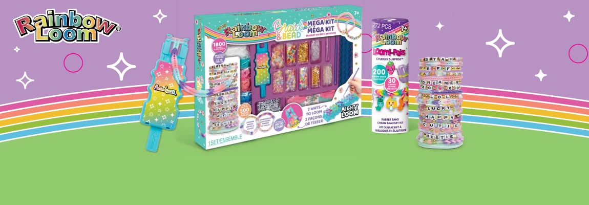 Fűzz, mixelj, alkoss cool ékszereket a Rainbow Loom kreatív szettekkel - országos kiszállítással a Játéktenger webáruházban.