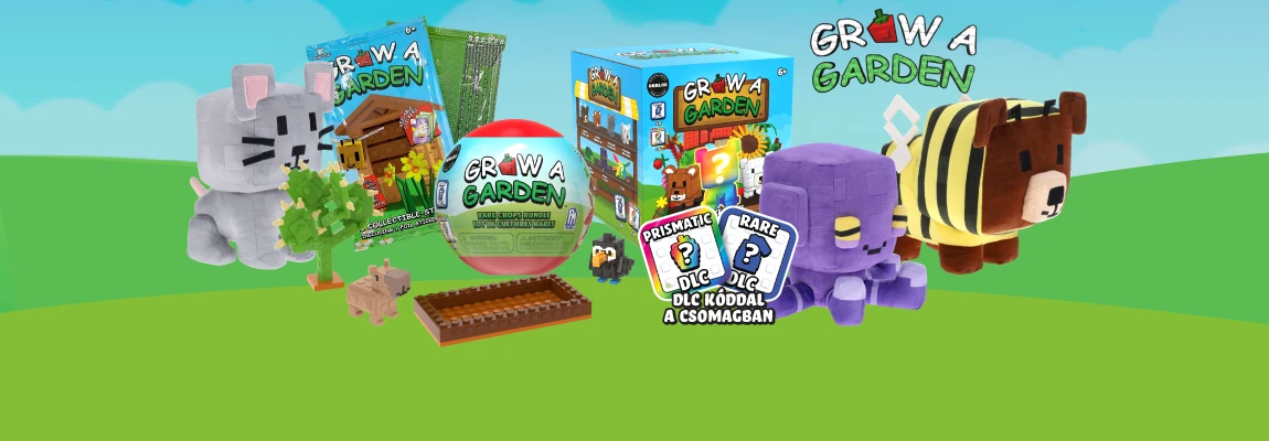 Grow a Garden plüssök, figurák gamereknek meglepetés DLC kóddal a Játéktenger webáruházban