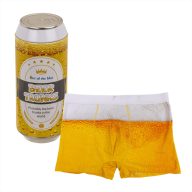Sörös férfi boxer sörösdobozban, M méret