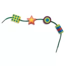 Melissa & Doug Fa készségfejlesztő játék, Fűzős gyöngyök dobozban