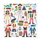 Melissa & Doug, kreatív játék, pufi matrica készlet, kalózok