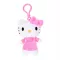 Hello Kitty plüss táskaklipp, 12 cm - lila