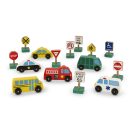 Melissa & Doug Fa jármű, Autók és közlekedési táblák