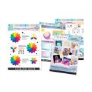 Make It Real Divattervező vázlatfüzet, Pasztel Pop