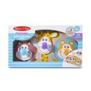 Melissa & Doug Fa készségfejlesztő játék, Puzzle fogantyúval, szafari