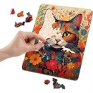 Moxy Fa puzzle különleges elemekkel, cica 125 db