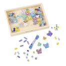 Melissa & Doug Kreatív játék, Fa gyöngy szett, pillangó