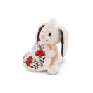 NICI Love Romantikus nyuszi szívvel plüss, 13 cm