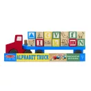 Melissa & Doug Fa készségfejlesztő játék, Betűszállító teherautó