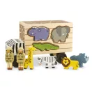 Melissa & Doug Fa készségfejlesztő játék, Állatos formaillesztő