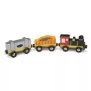 Melissa & Doug Fa vonatok és sínek, Vonatszerelvények 8 db