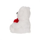 Plüss mackó piros szívvel, 22 cm