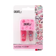   Canenco Create It! Körömlakkok, 2 db-os - rózsaszín és glitter