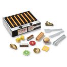 Melissa & Doug Szerepjáték, Fa grill és barbecue tálaló szett