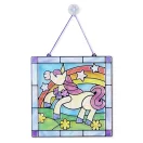 Melissa & Doug Kreatív játék, Ólomüveg képkészítő készlet, unikornis