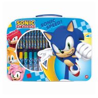 Színező készlet bőröndben - Sonic