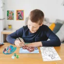 Festés számok szerint, képkerettel - ló