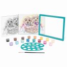 Festés számok szerint, képkerettel - kutyusok