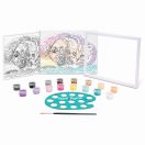 Festés számok szerint, képkerettel - kutyus és cica