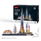 CubicFun 3D puzzle City Line Dubai LED világítással