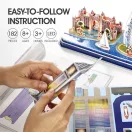 CubicFun 3D puzzle City Line Dubai LED világítással