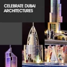 CubicFun 3D puzzle City Line Dubai LED világítással