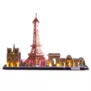 CubicFun 3D puzzle City Line Párizs LED világítással