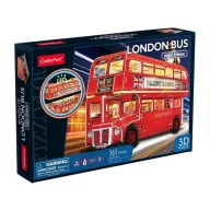   CubicFun 3D puzzle Double Decker London busz, LED világítással