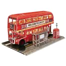 CubicFun 3D puzzle Double Decker London busz, LED világítással