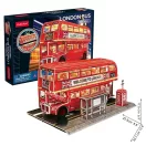 CubicFun 3D puzzle Double Decker London busz, LED világítással