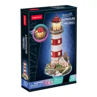   CubicFun 3D puzzle Világítótorony 42 cm, LED világítással, 72 darabos