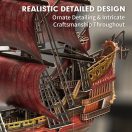 CubicFun 3D puzzle Queen Anne bosszúja kalózhajó, bíbor változat 