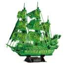 CubicFun 3D puzzle Bolygó hollandi kalózhajó, fluoreszkáló változat