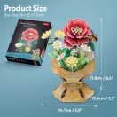 CubicFun 3D puzzle virágcsokor - Kamélia