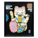 Buki Neon kép készítő szett - Maneki-neko integető, szerncsehozó macska