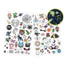 Buki Lemosható tetoválás - Sötétben világító minták