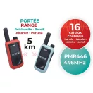 Buki Újratölthető Walkie-Talkie, 5 km-es hatótávolsággal