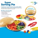 Learning Resources Super Sorting Pie - Pite szortírozó finommotorika csipesszel