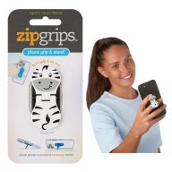 Zipgrips mobiltartó - Zebra