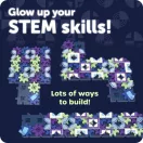 Learning Resources Glowing Pattern Gears Builder - STEM építőjáték fogaskerekekkel