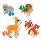 Clementoni Puzzle 3-6-9-12 db My First Puzzles - Erdei állatok