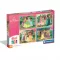 Clementoni Puzzle 4 az 1-ben 12+16+20+24 db - Disney Hercegnők (2025)