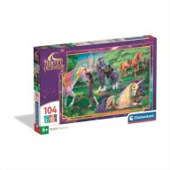   Clementoni Puzzle 104 db SuperColor puzzle - Unikornis Akadémia, Pihenés a mezőn
