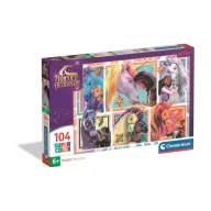   Clementoni Puzzle 104 db SuperColor puzzle - Unikornis Akadémia. Gondoskodás
