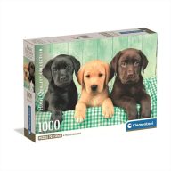   Clementoni Puzzle 1000 db High Quality Collection - Három kis labrador