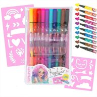 TOPModel Tűhegyű filctoll készlet sablonnal