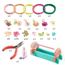 Djeco Pink macrame bracelets - Ékszerkészítő, rózsaszín makramé karkötők