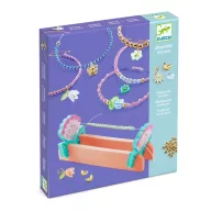   Djeco Blue macrame bracelets - Ékszerkészítő, kék makramé karkötők