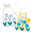 Djeco Dots and Pompoms - Képszínezés pöttyökkel és pompomokkal, Lenn a fűben