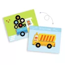 Djeco Inzebox Vehicles - Mágneses képkirakó, Variációk 12 járműre